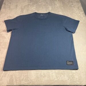NWOT American Giant Men Everest Tee T-Shirt XL Blue Cotton Made in USA Crew Neck